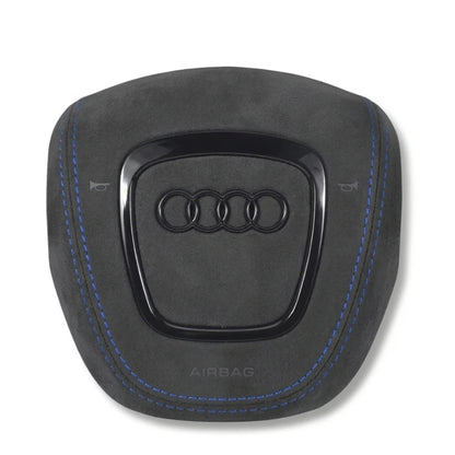 Airbag Cover Audi A3 A4 B7 8P – Alcantara, Naht blau