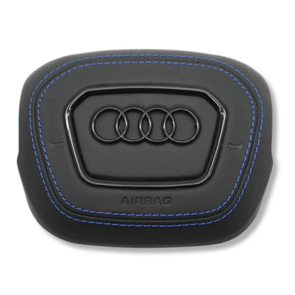Airbag Cover Audi A3 A4 A5 8Y B9.5 – Leder, Naht blau