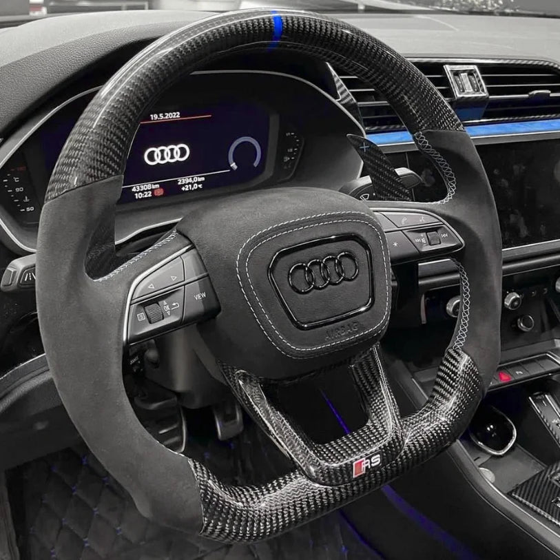 Carbon-Alcantara Lenkrad für Audi A3 A4 A5 8Y B9.5 – Bild 2