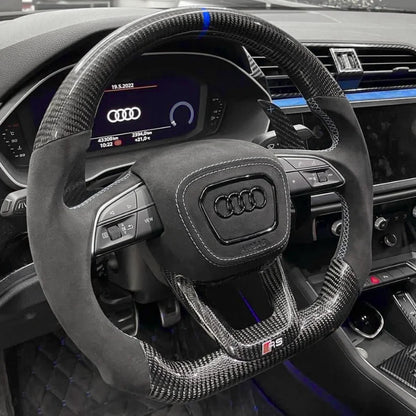 Carbon-Alcantara Lenkrad für Audi A3 A4 A5 8Y B9.5 – Bild 2