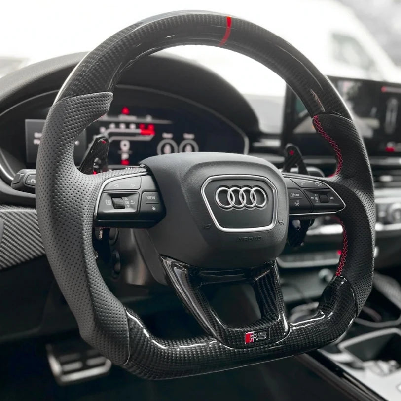 Carbon-Alcantara Lenkrad für Audi A3 A4 A5 8Y B9.5 – Bild 3