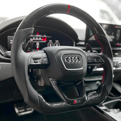Carbon-Alcantara Lenkrad für Audi A3 A4 A5 8Y B9.5 – Bild 3