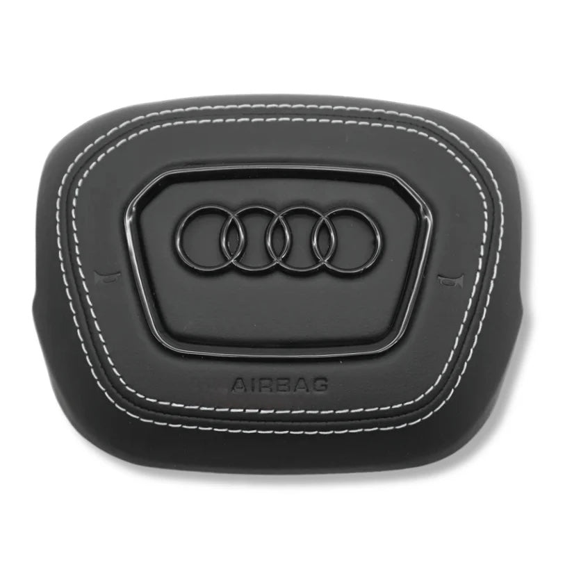 Airbag Cover Audi A3 A4 A5 8Y B9.5 – Leder, Naht weiß