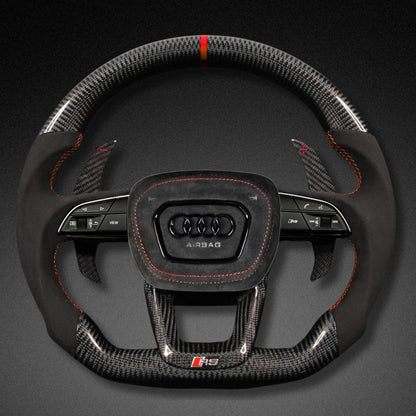 Carbon-Alcantara Lenkrad für Audi A3 A4 A5 8Y B9.5 – Bild 1