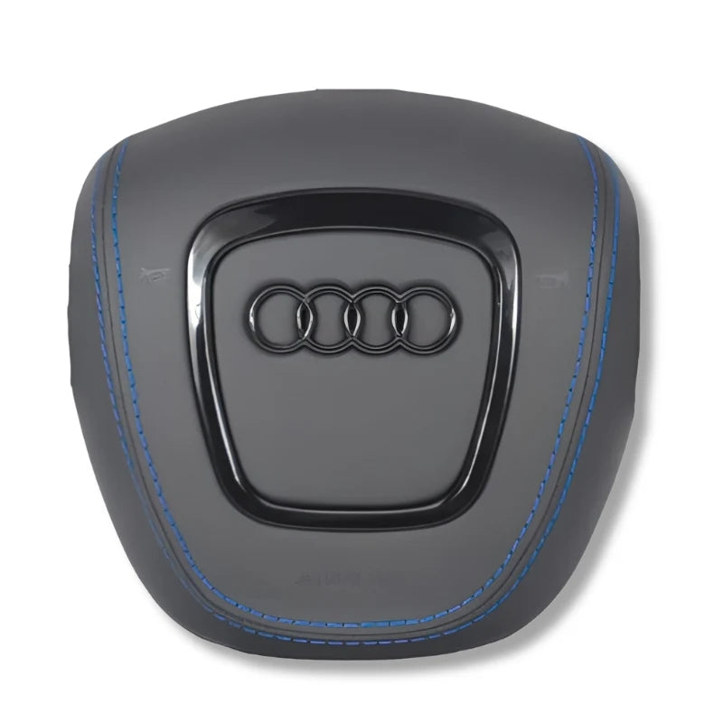 Airbag Cover Audi A3 A4 B7 8P – Leder, Naht blau