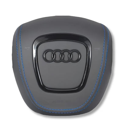 Airbag Cover Audi A3 A4 B7 8P – Leder, Naht blau