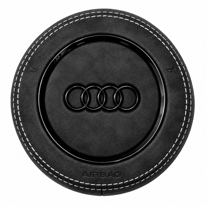 Airbag Cover Audi A3 A4 A5 B8 8V Vor-Facelift – Alcantara, Naht weiß