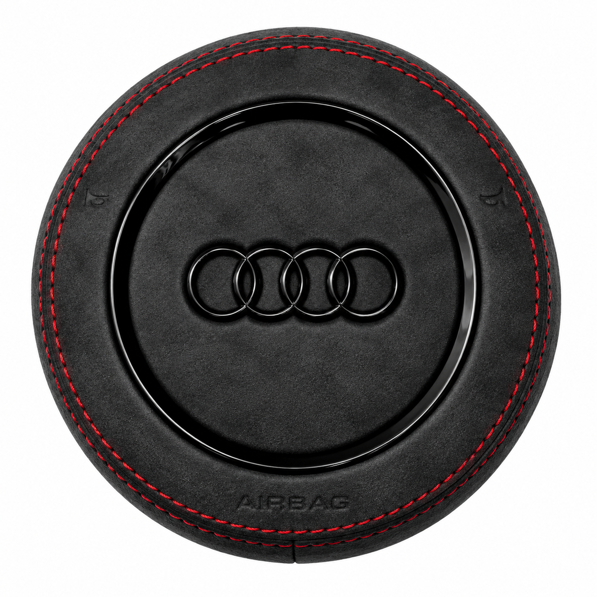 Airbag Cover Audi A3 A4 A5 B8 8V Vor-Facelift – Alcantara, Naht rot