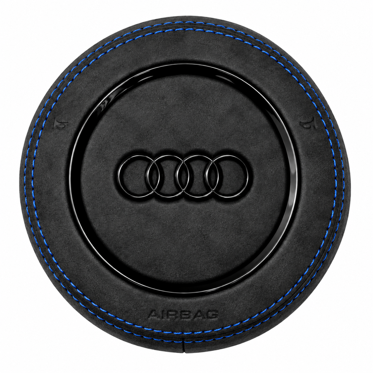 Airbag Cover Audi A3 A4 A5 B8 8V Vor-Facelift – Alcantara, Naht blau