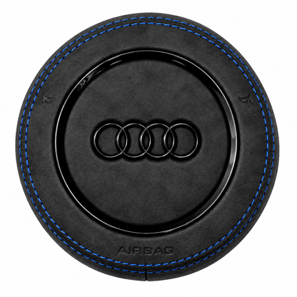 Airbag Cover Audi A3 A4 A5 B8 8V Vor-Facelift – Alcantara, Naht blau