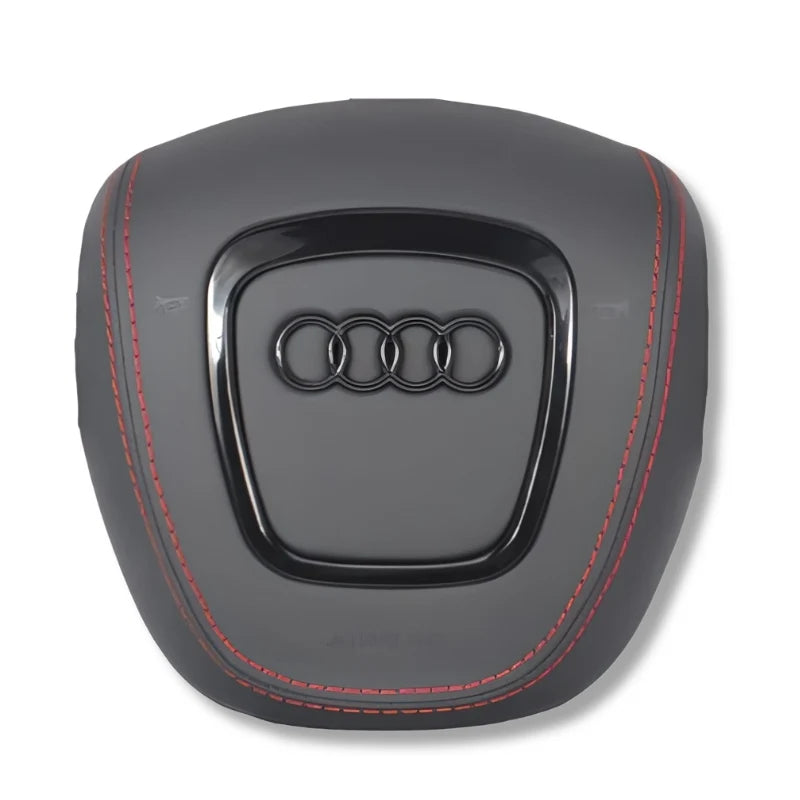 Airbag Cover Audi A3 A4 B7 8P – Leder, Naht rot