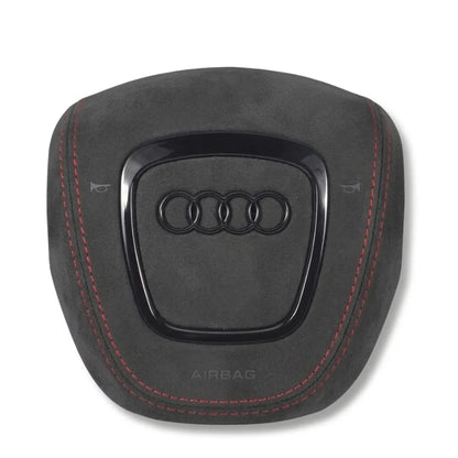Airbag Cover Audi A3 A4 B7 8P – Alcantara, Naht rot