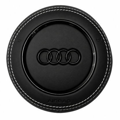 Airbag Cover Audi A3 A4 A5 B8 8V Vor-Facelift – Leder, Naht weiß
